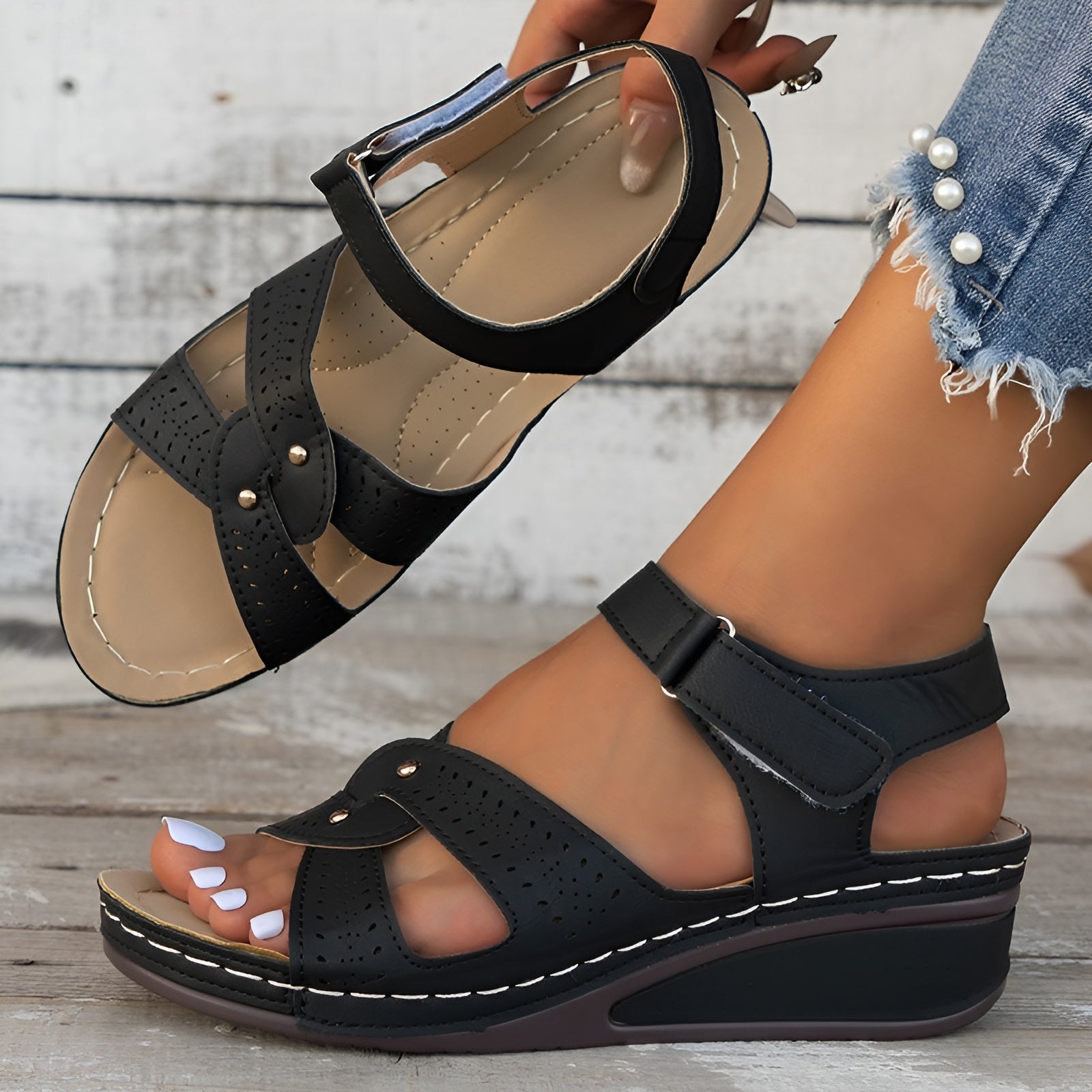 Samantha | stilvolle orthopädische Sandalen mit hohem Komfort