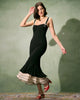 Dally | Schwarzes Bodycon-Maxikleid
