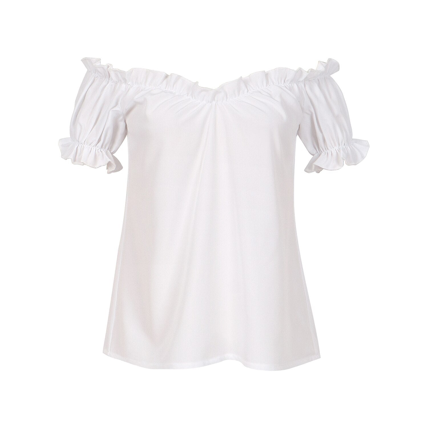 Elegantes Champagne Gold Dirndl mit Schürze und Bluse für das Oktoberfest