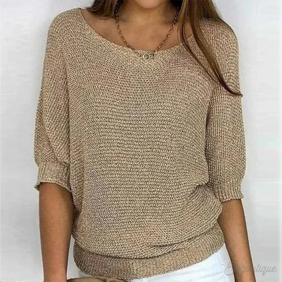 Paula | Pull-over - Beige / S