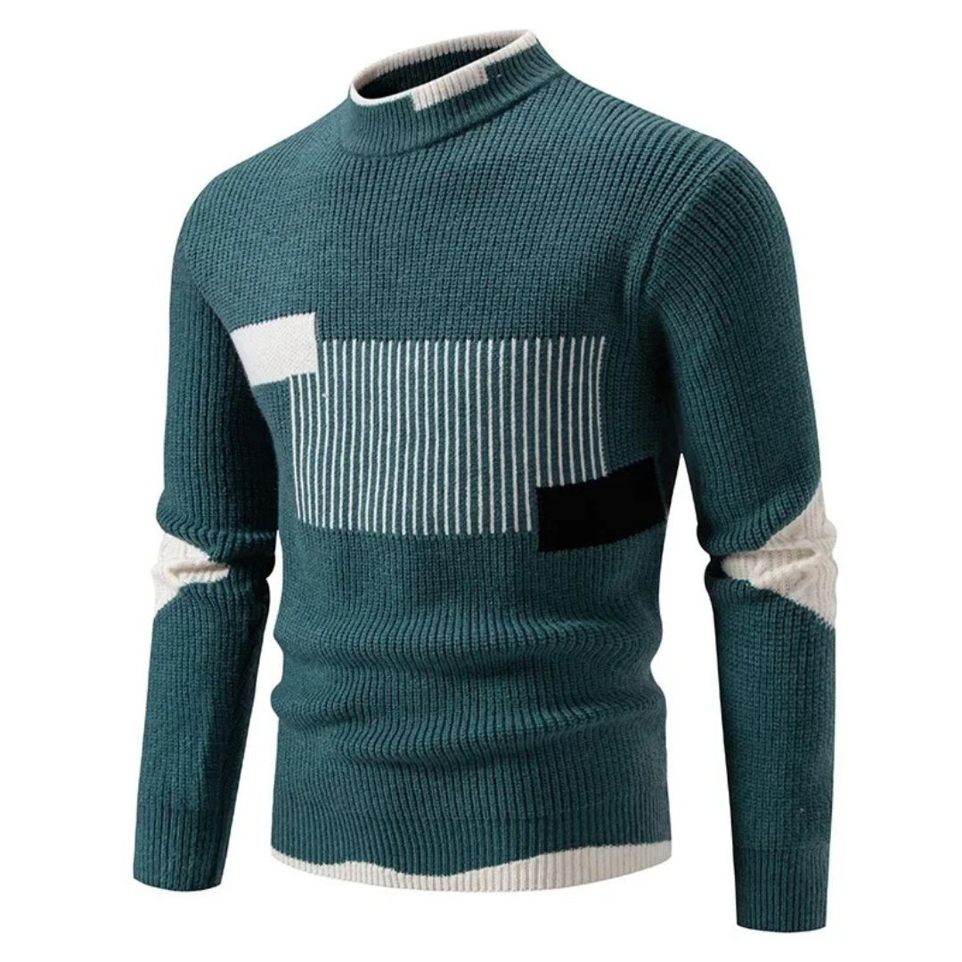 Sean | Stylischer gestrickter Pullover mit geometrischen Mustern