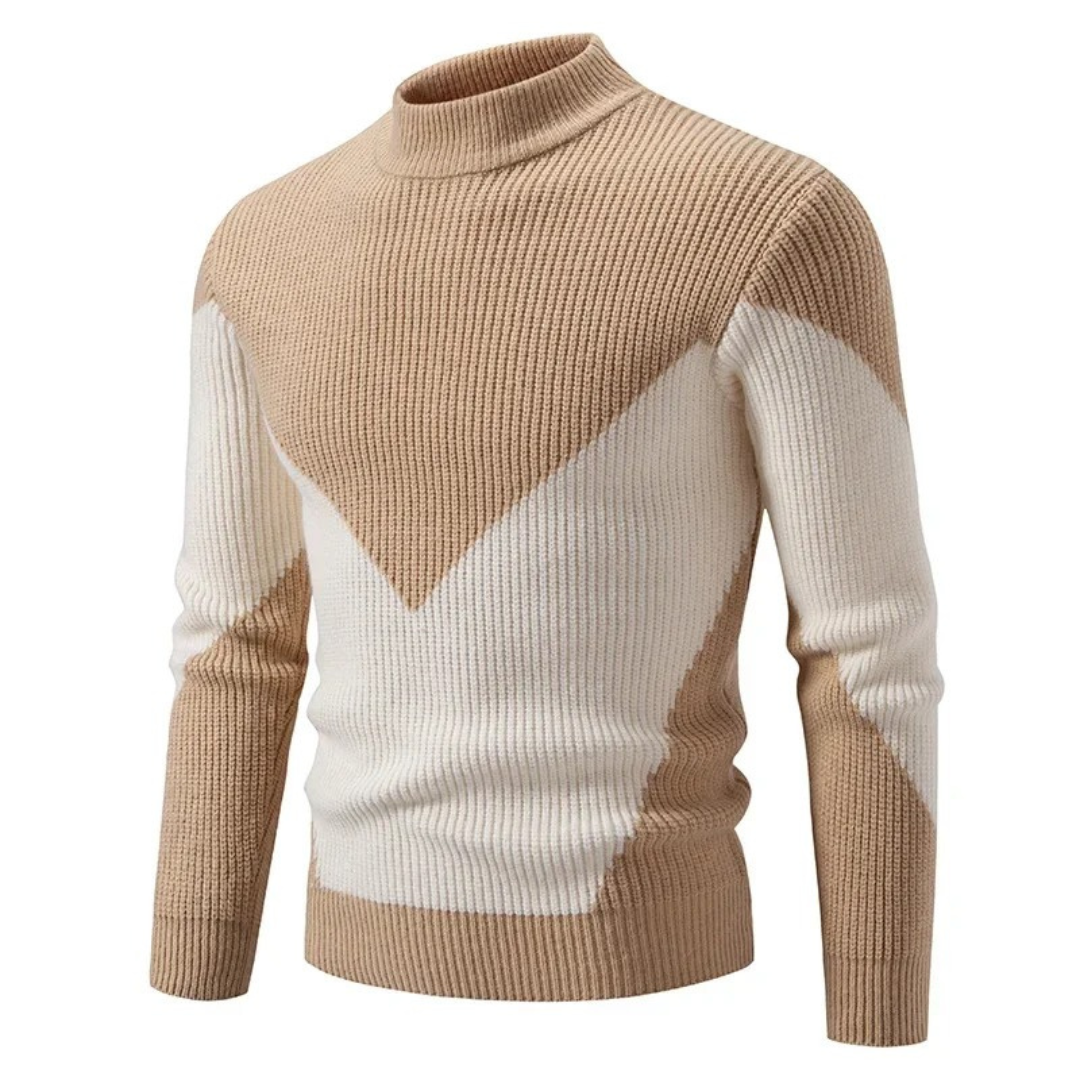 Sean | Stylischer gestrickter Pullover mit geometrischen Mustern