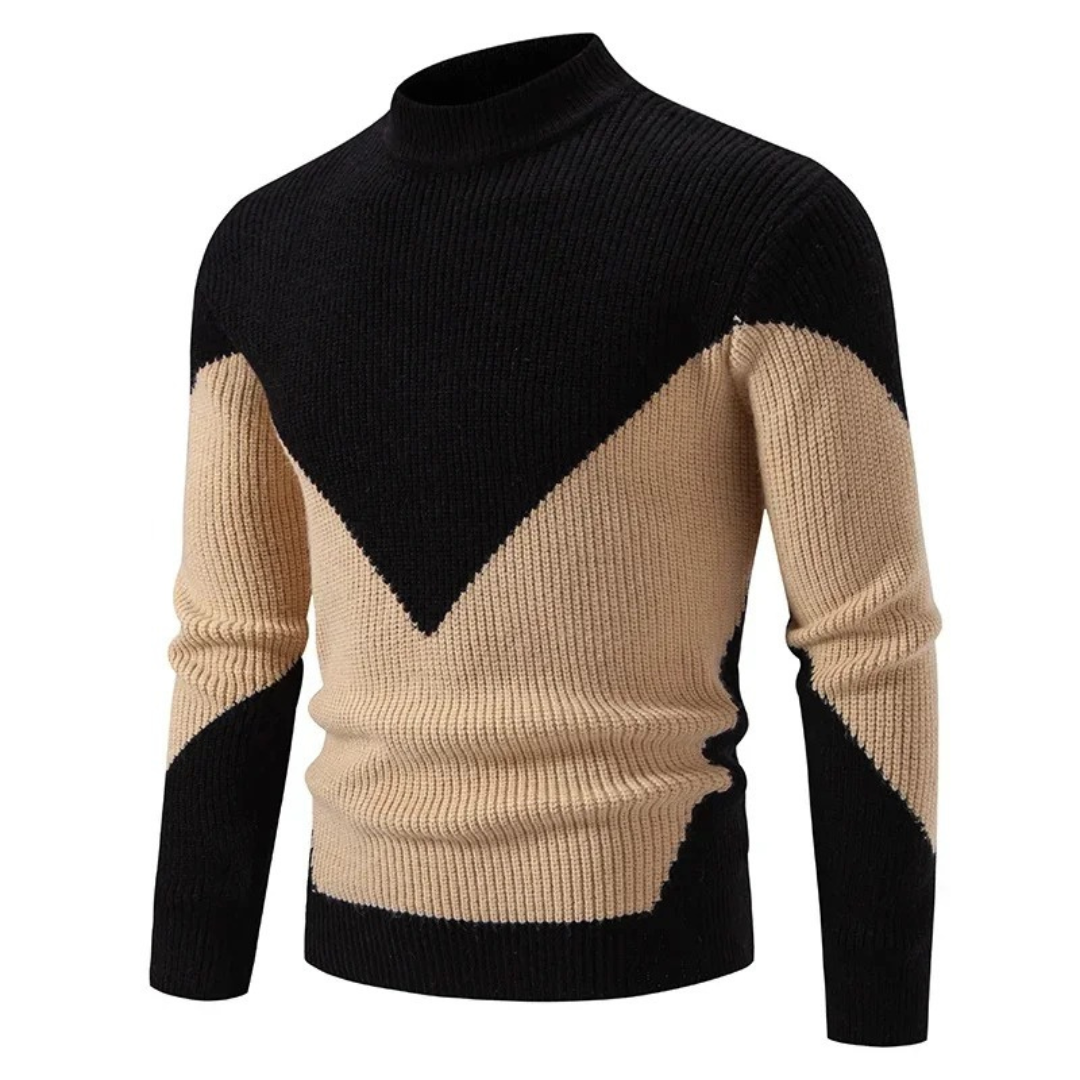 Sean | Stylischer gestrickter Pullover mit geometrischen Mustern