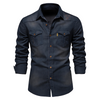 Aljur | Slim-Fit-Jeanshemd