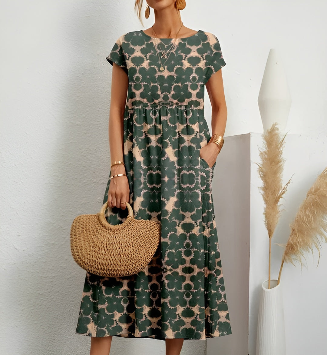 Alexandra™ | Romantisches Sommerkleid mit floralem Design