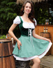 Oktoberfest Dirndl Kostüm Set mit Schürze im Biermädchen-Stil