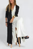 Charlotte | feminines langes Kleid mit eleganter Strickjacke