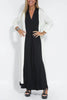 Charlotte | feminines langes Kleid mit eleganter Strickjacke