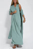 Charlotte | feminines langes Kleid mit eleganter Strickjacke