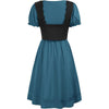 Renaissance-Style Oktoberfest Dress with Puff Sleeves