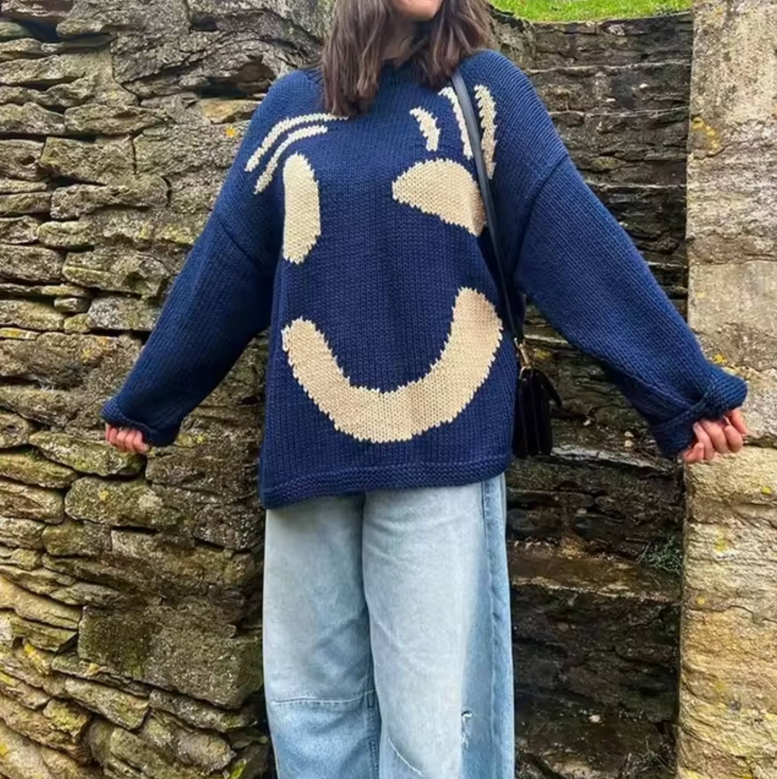 Lianne | Oversize-Strickpullover aus Baumwolle