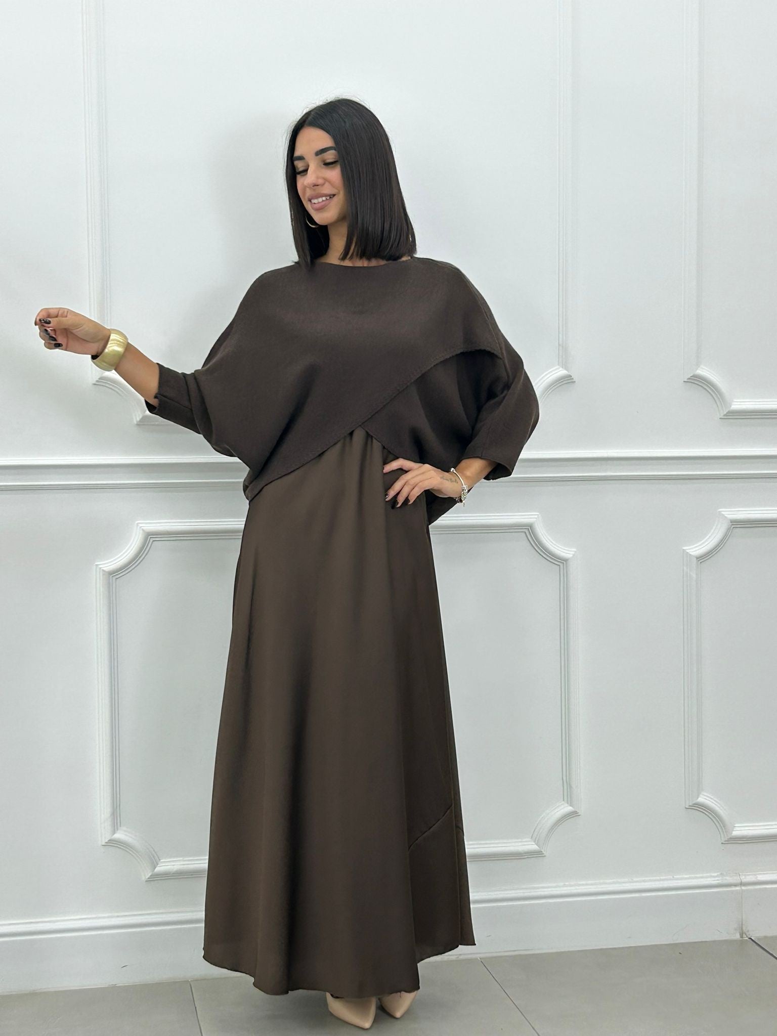 Penelope | Elegantes gestricktes Damenkleid für kühle Tage