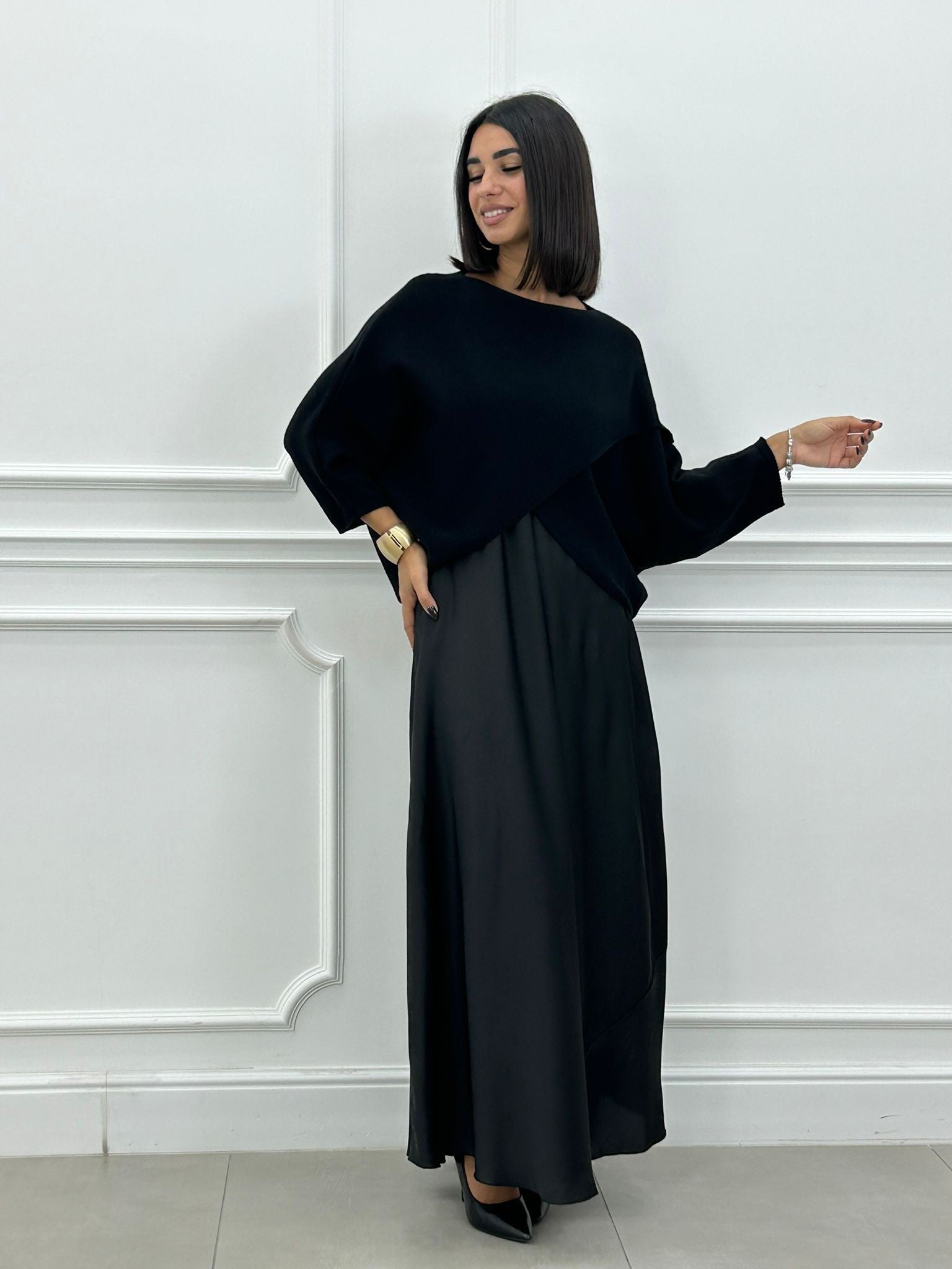 Penelope | Elegantes gestricktes Damenkleid für kühle Tage